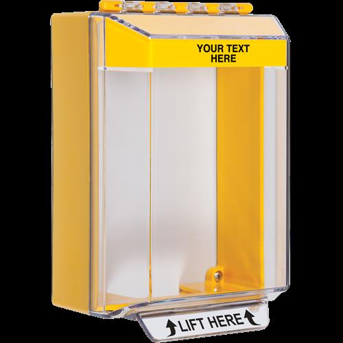 Safety Technology STI-14220C-Y | Low Profile Yellow Universal Stopper-Surface Mnt-Custom