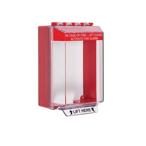 Safety Technology STI-14220FR | International Universal Stopper, Low Profile, Horn, Surface Mount, Fire Lable