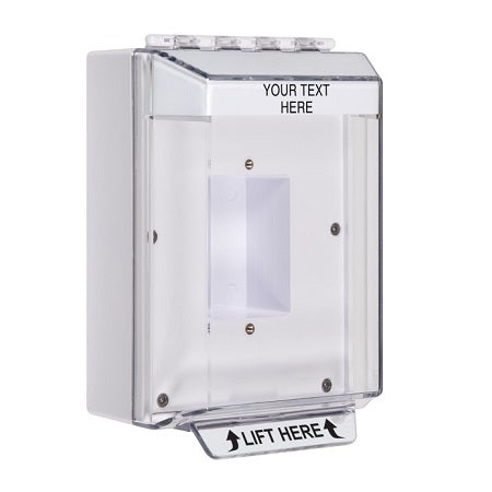 Safety Technology STI-14410C-W | Universal Stopper Low Profile Cover Enclosed Back Box