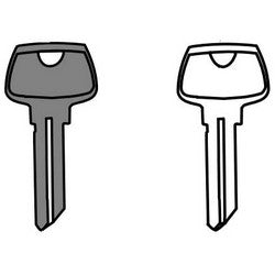 Sargent 11-X6270LD | Cylinder Lock Key Blank, Day/Change Key, LD Keyway, for XC Series Cylinder Lock, 50 each per Box