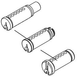 Sargent 13-3142 15 RA | Cylinder Plug and Ring Assembly, RA Keyway, Satin Nickel Clear Coated
