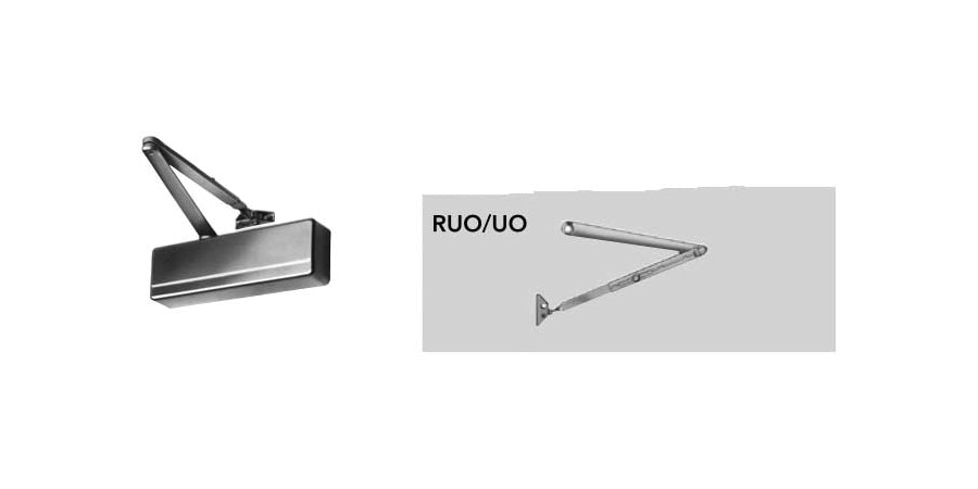 Sargent 1431-UO EN | Door Closer, Powder-Coated Aluminum, Adjustable 1 Through 6 Closer