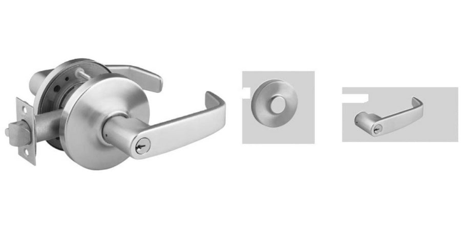 Sargent 2810XU15LL26D | Cylindrical Lever Lock, Function, Closet/Passage Lock, US26D Satin Chrome, LA Keyway