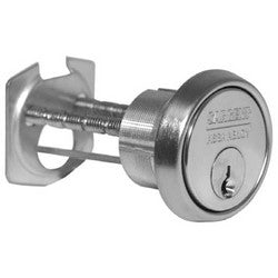 Sargent 34 10 RJ 1-BIT | Exit Device Rim Cylinder, Single Bitted, 6-Pin, RJ Keyway, Solid Brass, Satin Bronze with Horizontal Tailpiece