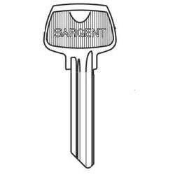 Sargent 6270LH | Cylinder Lock Key Blank, 6-Pin, LH Keyway
