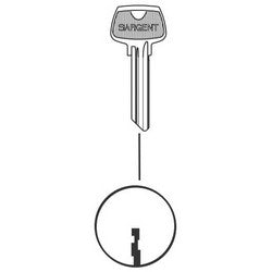 Sargent 6275LK | Cylinder Lock Key Blank, 6-Pin, LK Keyway
