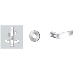 Sargent 8205 LNB 26D RH LESS CYL | Mortise Door Lock, Right Hand, 2" Diameter LN-Rose, B-Lever, 2-3/4" Backset