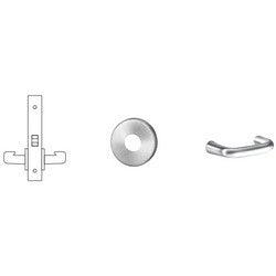 Sargent 8215 LNJ 10B RH | Mortise Door Lock, Right Hand, 2" Diameter LN-Rose, J-Lever, 2-3/4" Backset, Oxidized Dull Bronze with Trim, for Passage