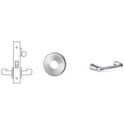 Sargent 8237 LNJ 26D RH LESS CYL | Mortise Door Lock, Right Hand, 2" Diameter LN-Rose, J-Lever, 2-3/4" Backset