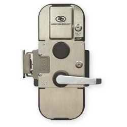 Sargent And Greenleaf Inc 2890-420 | Pedestrian Door Preassembled Lock, Type 2, Lever Exit, Electronic With Key Bypass Access Control Integration, #2 Strike, For Office