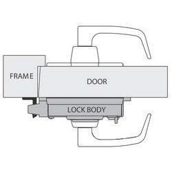 Sargent And Greenleaf Inc 2890-603 | Door Lock Strike 3, for Single/Double Door In-Swing Surface Lock