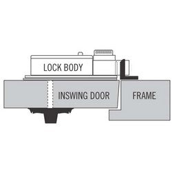 Sargent And Greenleaf Inc 8497-003 | Door Deadbolt Strike 3, for Extension 50 Mechanical Automatic Door Deadbolt