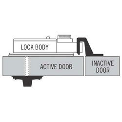 Sargent And Greenleaf Inc 8497-004 | Door Deadbolt Strike 9, for Extension 50 Mechanical Automatic Door Deadbolt