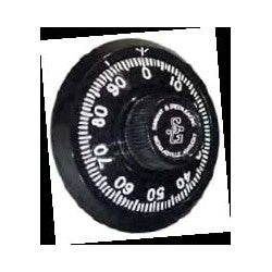 Sargent And Greenleaf Inc D003-003 | Lock Dial Front Reading Small Knob, Black and White, for 6630/6631/6651/6730/6731/6738/6741/6748 Series Lock