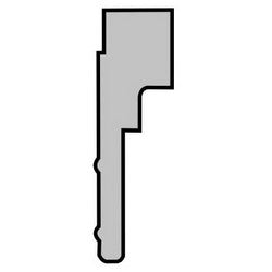 Sargent And Greenleaf Inc U18 | Mechanical Safe Lock Spline Key Solid Brass, for 8500 Series Lock