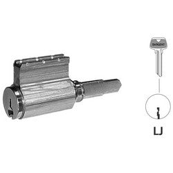 Sargent C6-1B 15 LJ 1-BIT | Door Lock Cylinder, 6-Pin, B Knob, LJ Keyway, Satin Nickel with (2) Nickel Silver Change Key, for 6 Line Bored Lock