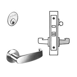 Sargent TR-8204 LNL 26D | Mortise Lock Trim Set, L-Lever, LN-Rose, Satin Chrome with Spindle, Trim Pack Assembly