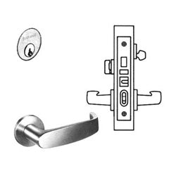Sargent TR-8243 LNL 10B | Mortise Lock Trim Set, L-Lever, LN-Rose, Oxidized Dull Bronze with Spindle, Trim Pack Assembly