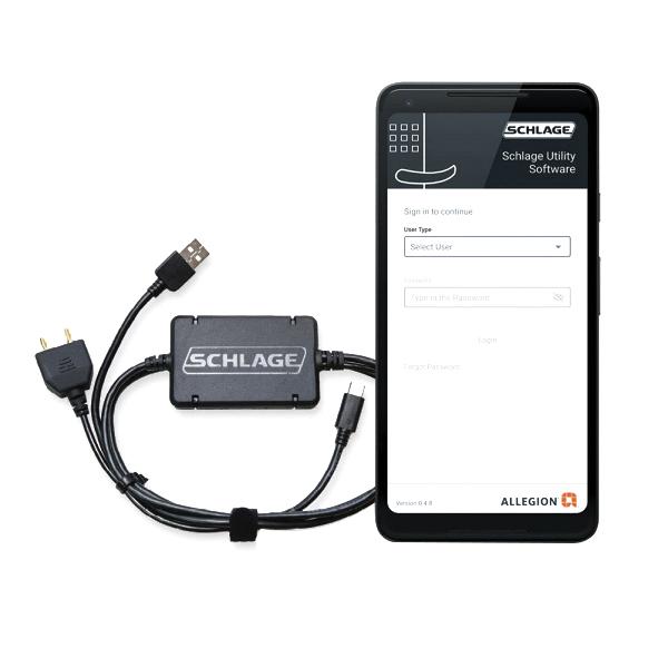 Schlage (Allegion Brand) 47282796SUSAKIT | USB and 2-Pin Android Cable, For Use With AD Series Locks