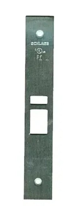 Schlage (Allegion Brand) 09-663 630 | Door Lock Armor Front, Satin Stainless Steel, Latch Face, Armor Front, Square Corner