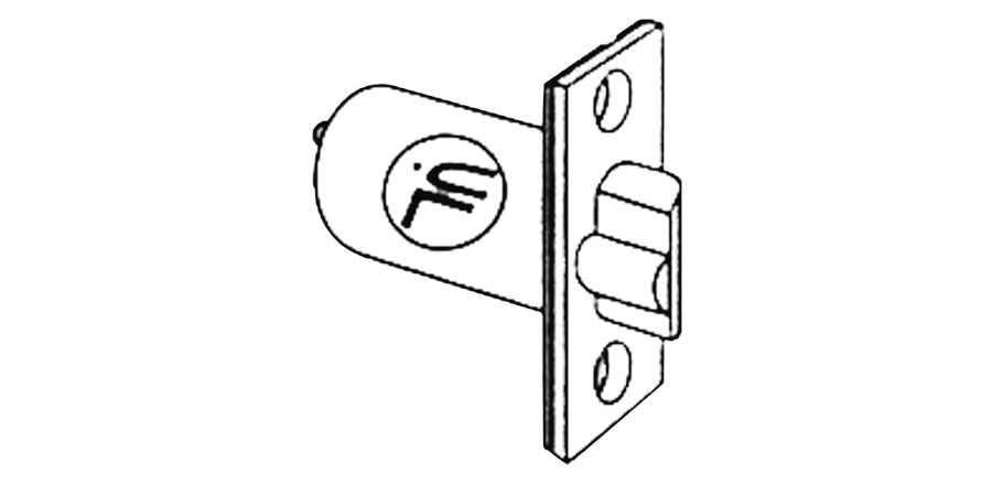 Schlage (Allegion Brand) 14-028 626 | Door Lock Deadlatch, US26D Satin Chrome, 3-3/4 in. Backset, Stainless Steel, 1 in. Dia
