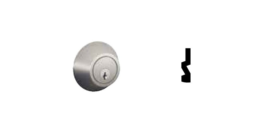 Schlage (Allegion Brand) JD60 605 C KA4 | Door Lock, ANSI, Grade 3, Function, Deadbolt Single Cylinder, US3 Bright Brass, Boxed, Metal