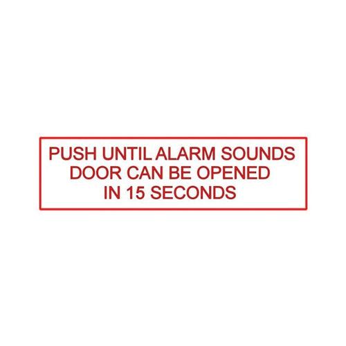 Schlage (Allegion Brand) P774358 | Delayed Egress Pull Signage