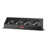 APC Schneider Electric ACF600 | Fan Panel, Rack, 19 in. W, 3.5 in. H, 5 in. D, Black, 2 RU