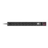 APC Schneider Electric AP7901B | Horizontal PDU, IEC 320 C13, IEC 320 C20, 8 Outlet, 100 V, 120 V, 2400 VA, 20 A, 1 RU, 12 ft. Cord, Black, 50/60 Hz, 1.73 in. H