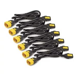 APC Schneider Electric AP8704S-NA | Power Cord Kit (6 ea), Locking, C13 to C14, 1.2m, North America