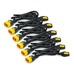 APC Schneider Electric AP8706S-WW | Power Cord Kit (6 ea), Locking, C13 to C14, 1.8m