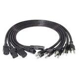 APC Schneider Electric AP9891 | Power Cord Kit, 5-Outlet, 0.61 m, Black