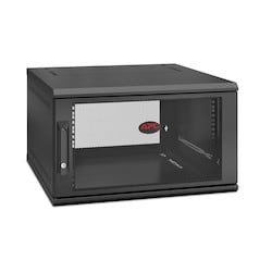 APC Schneider Electric AR106SH6 | NetShelter WX 6U Single Hinged Wall Mount Enclosure, 600mm Deep