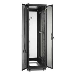APC Schneider Electric AR2407 | Netshelter Deep Enclosure, Steel, 48U, Black, 232.4 H x 60 W x 106 D cm