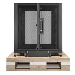 APC Schneider Electric AR3003SP | NetShelter SX 12U Server Rack Enclosure 600mm x 900mm With Sides, Black Shock Packaging
