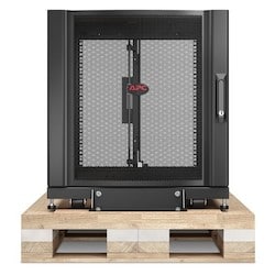 APC Schneider Electric AR3003SP | NetShelter SX 12U Server Rack Enclosure 600mm x 900mm With Sides, Black Shock Packaging