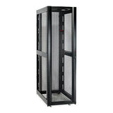 APC Schneider Electric AR3107X609 | Netshelter Deep Enclosure, Steel, 48 RU, 19 in. Rack Width, Black, 88.9 H x 23.62 W x 42.13 D in.