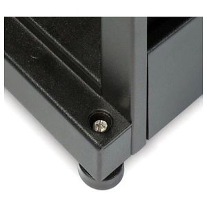 APC Schneider Electric AR3107X609 | Netshelter Deep Enclosure, Steel, 48 RU, 19 in. Rack Width, Black, 88.9 H x 23.62 W x 42.13 D in.