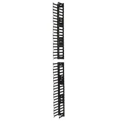 APC Schneider Electric AR7580A | NetShelter Cable Manager, Vertical, Single-Sided, Black, 70 H x 3.82 W x 6.3 in. D