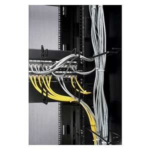 APC Schneider Electric AR7707 | NetShelter Cable Management Ring, Black, 1.9 H x 7.6 W x 20.3 D cm