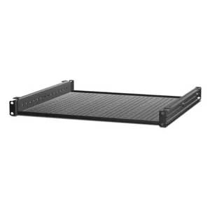 APC Schneider Electric AR8125 | APC, Rack Shelf, Rack, 19.5 in. W, 1.75 in. H, 18 in. D, Black