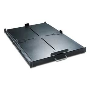 APC Schneider Electric AR8128BLK | Rack, Shelf, 17.5 in. W, 1.75 in. H, 28 in. D, Black