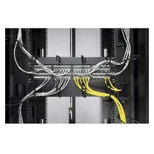 APC Schneider Electric AR8426A | Ring-Type Cable Organizer, Horizontal, Single-Sided, Black, 2RU, 3.5 H x 17.52 W x 2.99 in. D