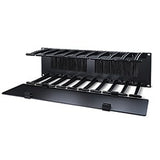 APC Schneider Electric AR8605 | Cable Manager, Horizontal Mount, 3 RU, Black, 5.25 H x 19 W x 6.5 D in.