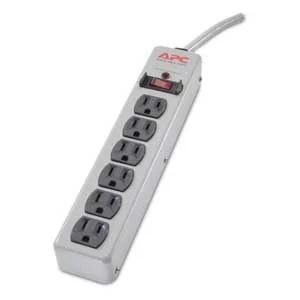 APC Schneider Electric P6M10 | APC Essential Surge Arrest , 6 Outlets, 10 ft. cord, metal housing, 120V