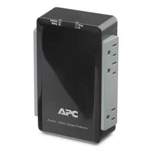 APC Schneider Electric P6V | APC Audio/Video Surge Protector 6 Outlet with Coax Protection, 120V