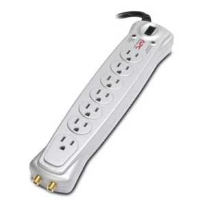 APC Schneider Electric P7V | APC Essential A/V Surge Protector, 7 Outlet, Coax Protection