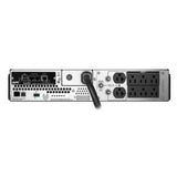 APC Schneider Electric SMT2200RM2UNC | Uninterruptible Power Supply, 2200VA, 8 ft. Cord, 2 RU, Rack Mount, 530 Joules Rated, Black, 86 H x 480 W x 683 D mm