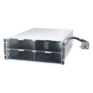APC Schneider Electric SYRMXR4B4 | Symmetra RM Series, XR Frame with 4 SYBT2 208/240V, 4 RU, Rack Mount, Black, 17.8 H x 48.3 W x 64 D cm