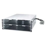 APC Schneider Electric SYRMXR4B4 | Symmetra RM Series, XR Frame with 4 SYBT2 208/240V, 4 RU, Rack Mount, Black, 17.8 H x 48.3 W x 64 D cm